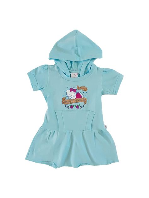 Vestido Niña con Capucha Hello Kitty-0