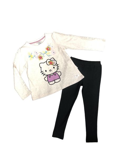 Conjunto Niña Polera y Calza Estampado Hello Kitty-0