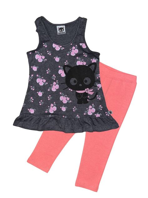 Conjunto Niña Polera+Calza Chococat-0