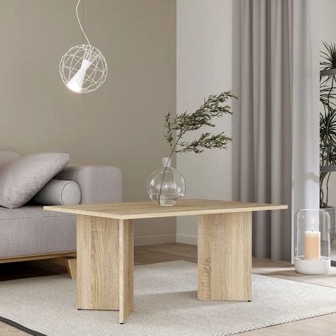 Mesa de Centro Minimalista con Espacios de Almacenamiento 4-2