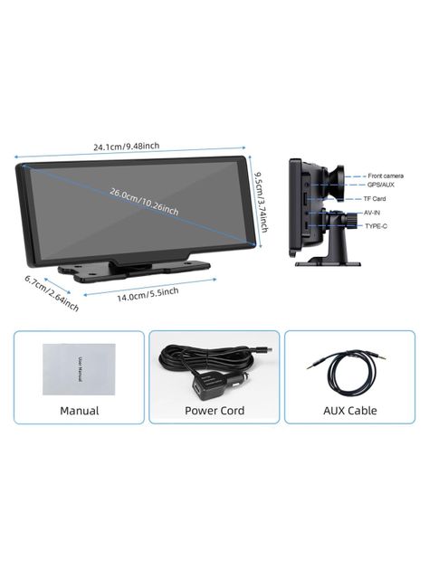 Pantalla Touch Para Auto Con Camara Carplay Android Auto-3