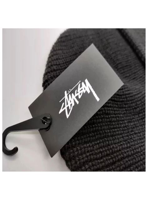 Gorro Stussy Lana Adulto Unisex Negro-1