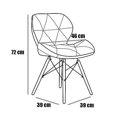 Pack 4 sillas Eames Aviador Turquesa-1
