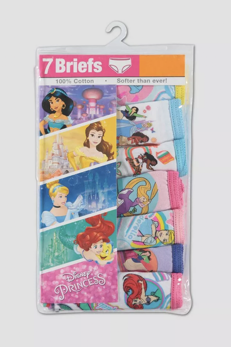 PACK DE 7 CALZONES DISNEY PRINCESS TALLA 4 AÑOS-0