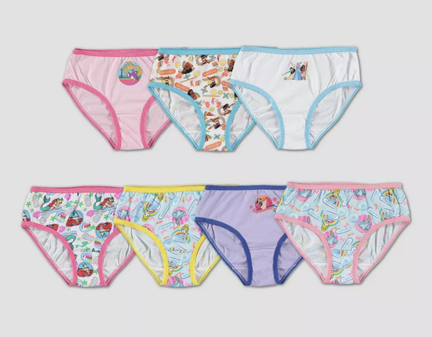 PACK DE 7 CALZONES DISNEY PRINCESS TALLA 4 AÑOS-1