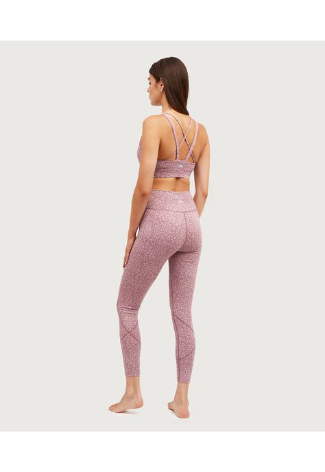 Calza Deportiva Animal Print Rosado-2