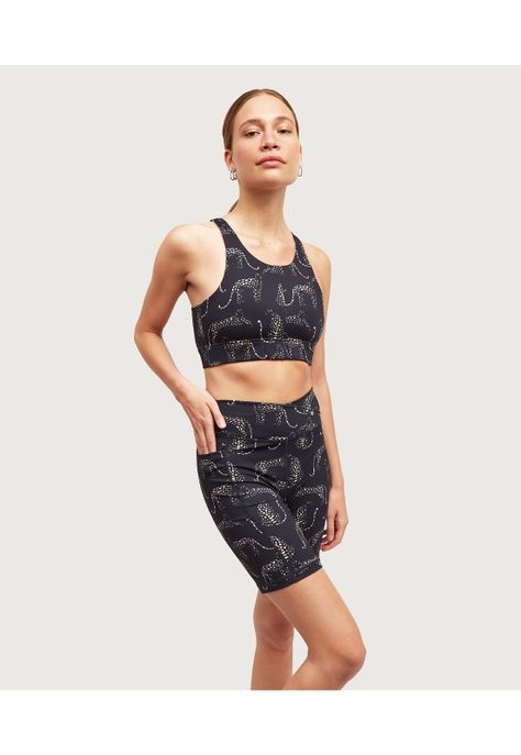 Short Deportivo Biker Tigres Negro-2