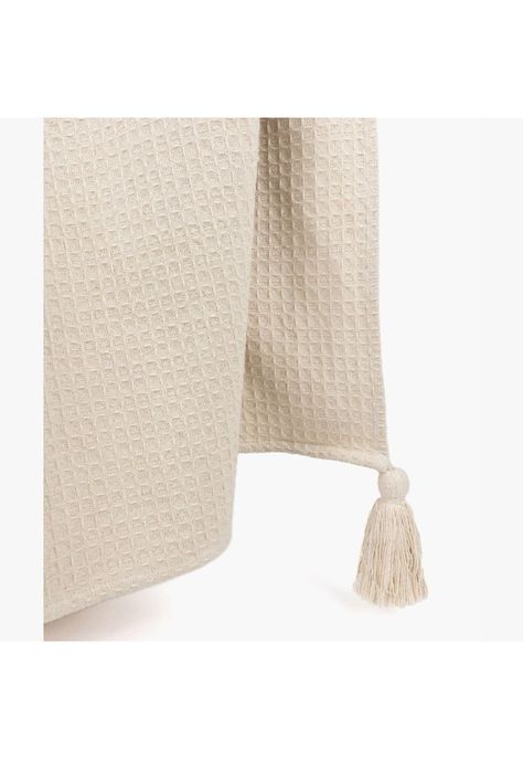 Manta Algodón Waffle Beige-1
