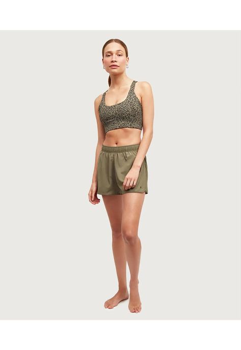 Short Deportivo Unicolor  Verde-5