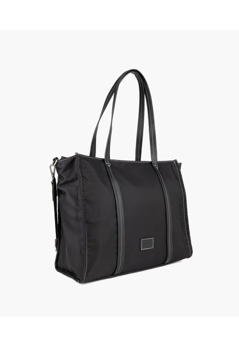Cartera De Hombro Notebook Back To School Nylon Negro-1