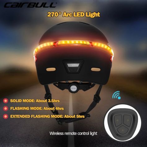 Casco bicicleta o scooter cairbull Recon con señalizadores -2