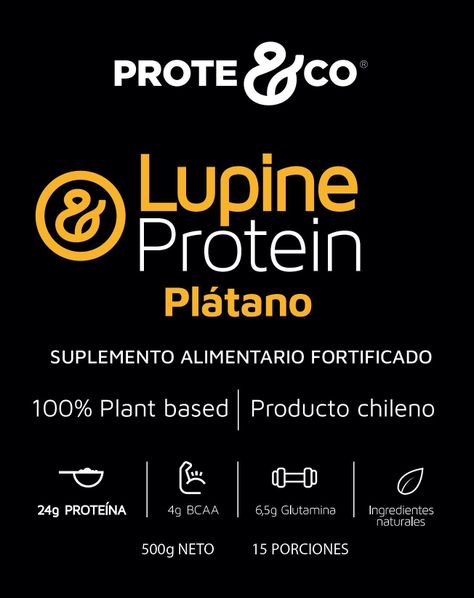 Proteína Vegetal Lupine Protein sabor plátano vegana-2