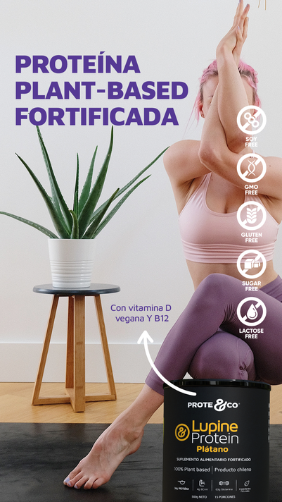 Proteína Vegetal Lupine Protein sabor plátano vegana-3