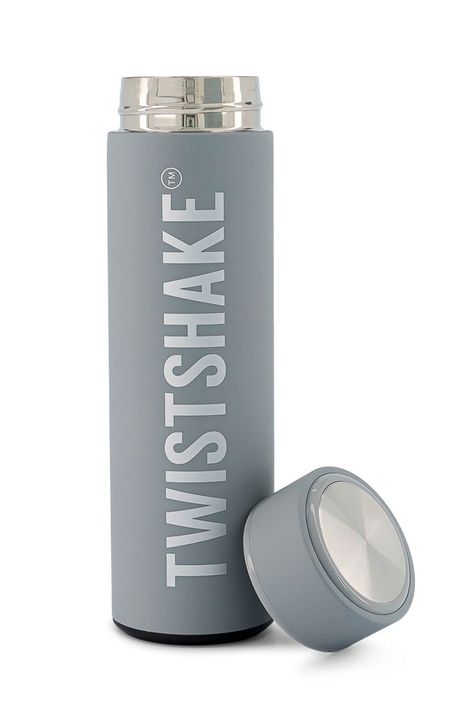 Termo para agua Twistshake Hot & Cold 420ml gris-1