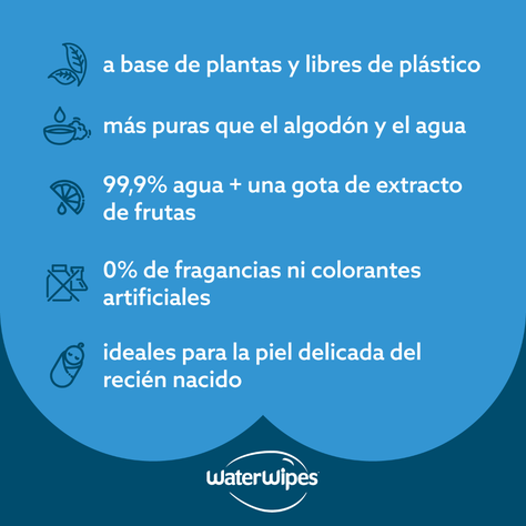 Caja Toallitas Húmedas Bio WaterWipes 12x 60 Und-5