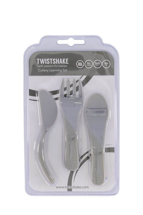 Servicio de aprendizaje Twistshake 6+m gris-2