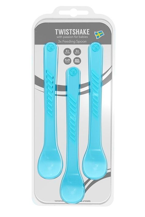 Cuchara de alimentación Twistshake 4+m 3 uns azul-2