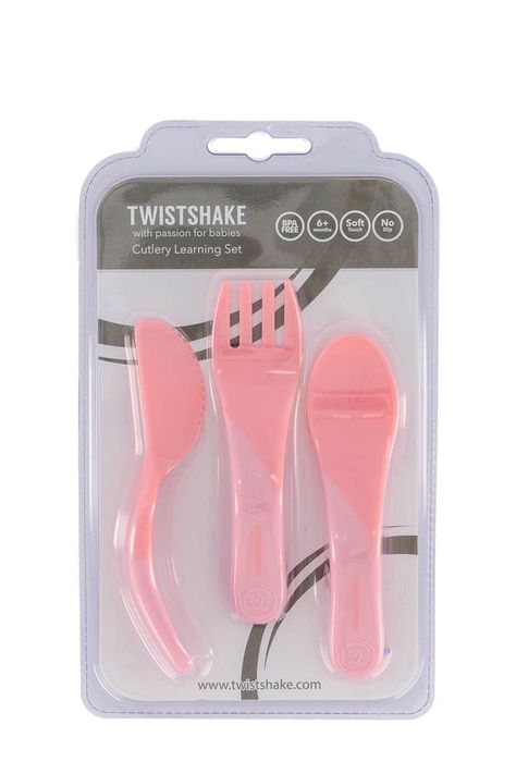 Servicio de aprendizaje Twistshake 6+m rosado-1