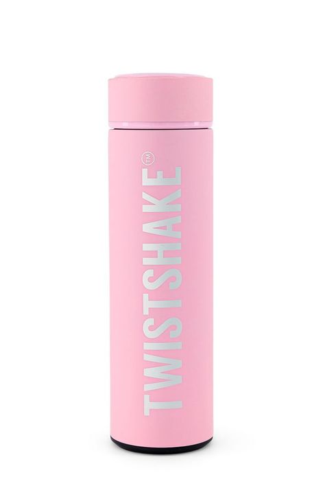 Termo para agua Twistshake Hot & Cold 420ml rosado-0