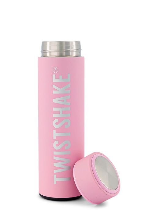 Termo para agua Twistshake Hot & Cold 420ml rosado-1