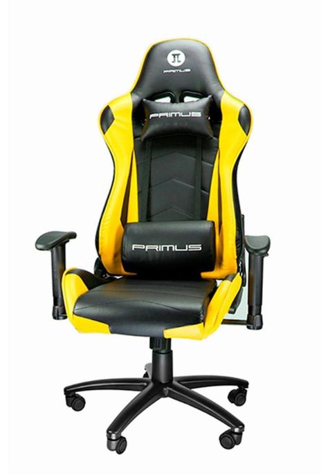 Silla Gamer Primus Thronos 100T Amarillo reclinación 135º / Hasta 120kg-0