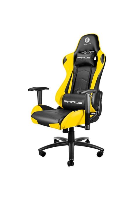 Silla Gamer Primus Thronos 100T Amarillo reclinación 135º / Hasta 120kg-2