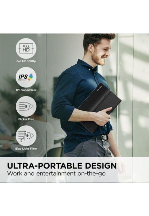 Monitor Portatil 15.6"  / LED / FHD/ Mini HDMI / IPS/ 60Hz / VA1655-5