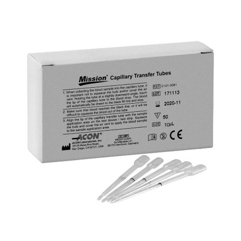 Pipetas para Medidor de Hemoglobina Mission Hb X 100-0