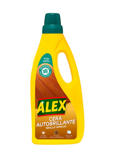Cera Líquida Autobrillante Alex Piso Madera 750ml-0