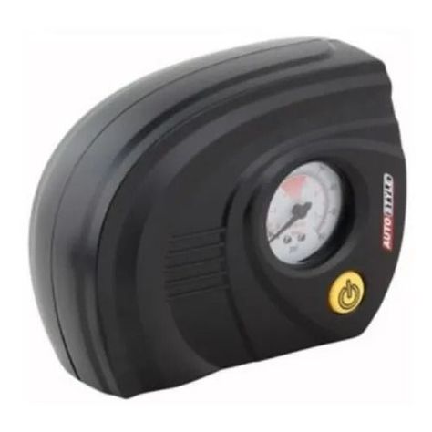 Compresor De Aire Análogo 12 V Autostyle Color Negro Frecuencia-0