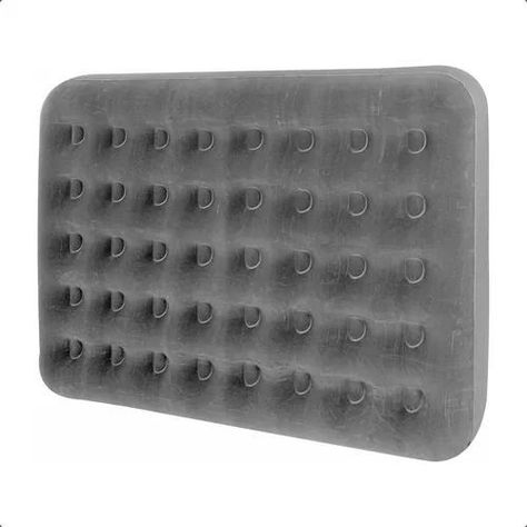 Colchon Inflable Matrimonial 2 Plazas Doble Klimber Color Gris-1