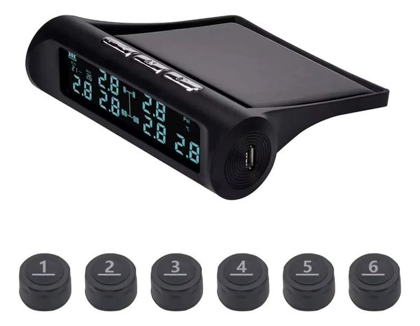 Sensor Sist Monitereo Presión 6 Neumáticos Solar Tpms-0