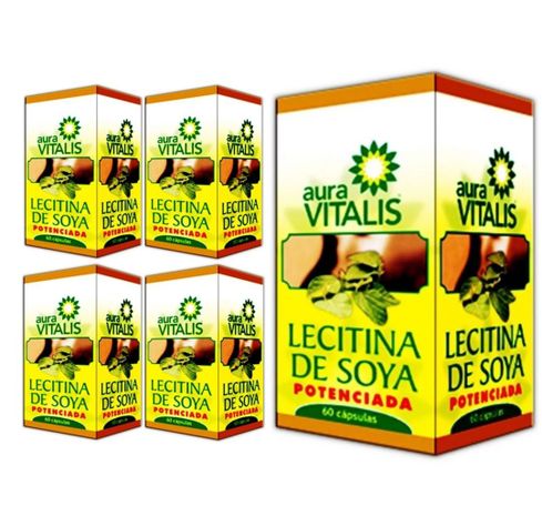 Lecitina Soya Potenciada 5x60 Caps Lecitina De Soya Pomelo A.v Colesterol-0