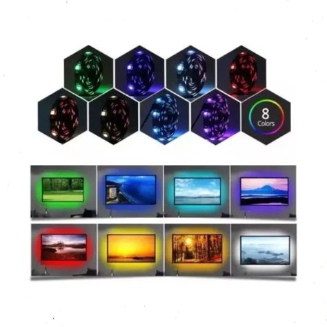 Cinta Luz Led Strip 2835 Multicolor 5 Metros Decoración New-2