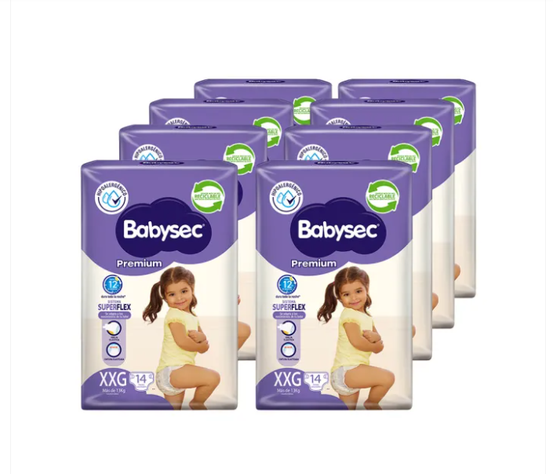 Pañales Babysec Premium XXG 112 pañales-1