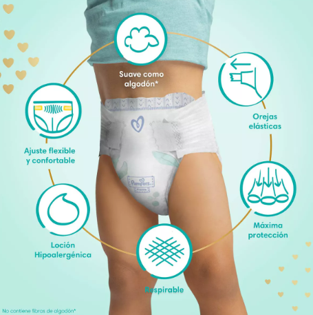 Pañales Pampers Premium Care Hipoalergénico Xxxg 104 Und-2