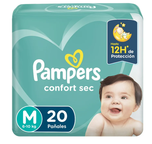 Pañales Pampers Confort Sec M 80 pañales-0