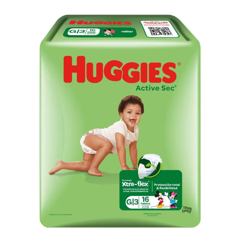 Huggies Active Sec G X8 Paquetes-0