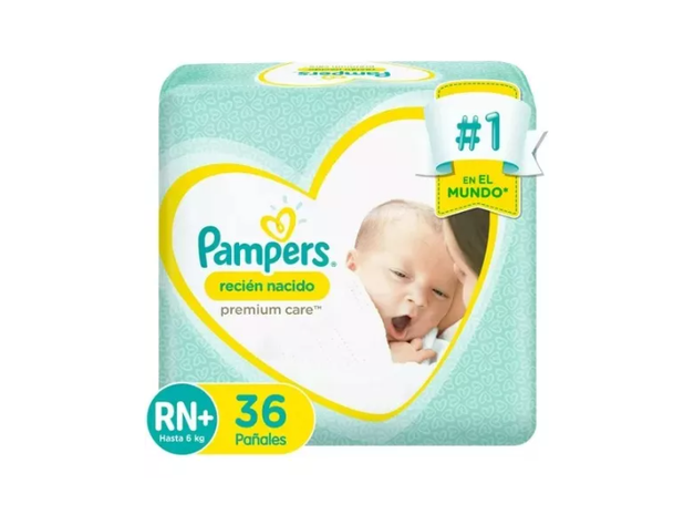 1 Paquete De Pañales (36u.) Pampers Recien Nacido Rn+-0