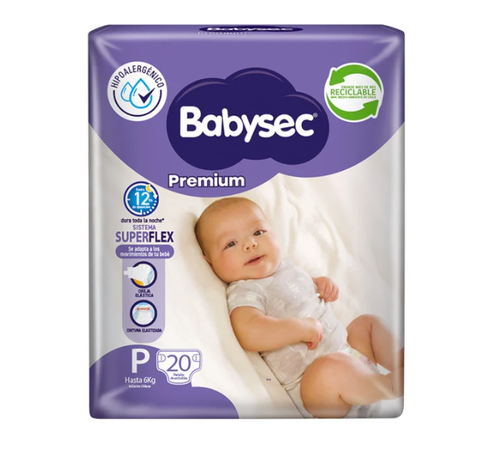 Pañales Babysec Premium P 160 pañales-0