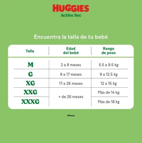 Maleta Huggies Active Sec XG 52 Und-1