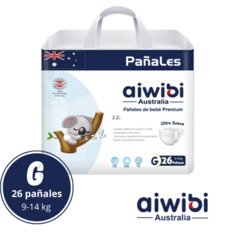 Pañales Aiwibi Ultra Suave G X4 104 Und-0