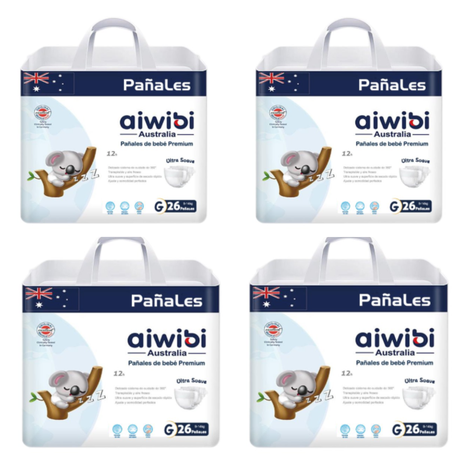 Pañales Aiwibi Ultra Suave G X4 104 Und-1