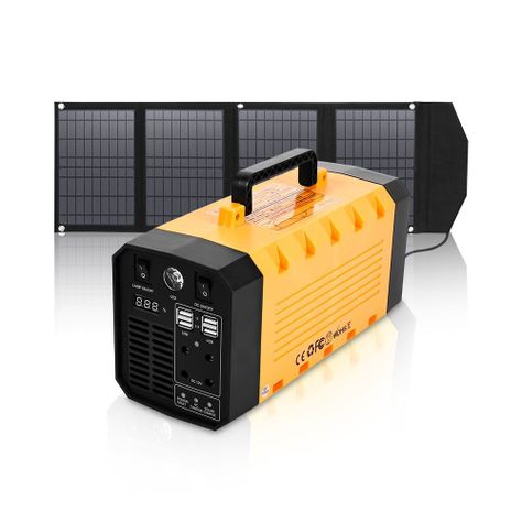 GENERADOR SOLAR 500W MAS PANEL SOLAR PLEGABLE PORTATIL 100W-0