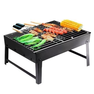 Parrilla a Carbón Portátil Plegable-1