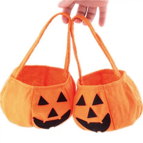 Bolsas Halloween Pack 2 Unidades , Bolsas Dulces Cotillón-0