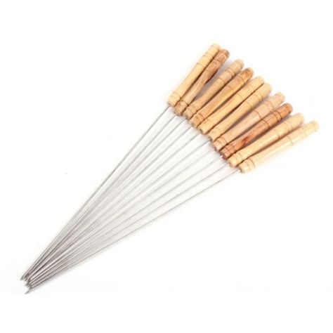 X20 Pinchos De Anticuchos Brochetas Asados Fierros Fierritos-0