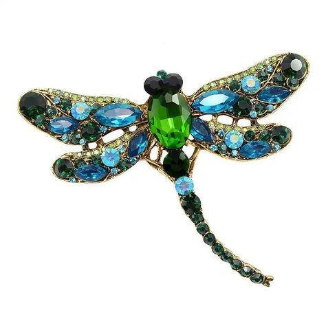 Broche Vintage De Libélulas Broche Con Estilo Prendedores-1