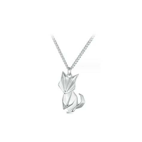 Collar Zorrito Pequeño De Plata, Collar Elegante Precioso.-1