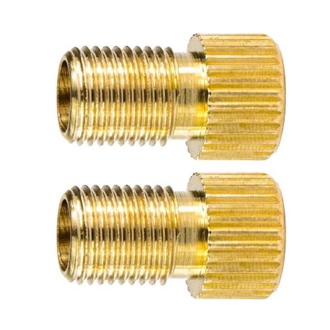 Accesorio Ciclismo, Adaptador Válvula Francesa A Auto (pack 2 unidades)-1